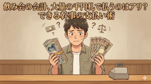 飲み会の会計、大量の千円札で払うのはアリ？できる幹事の支払い術